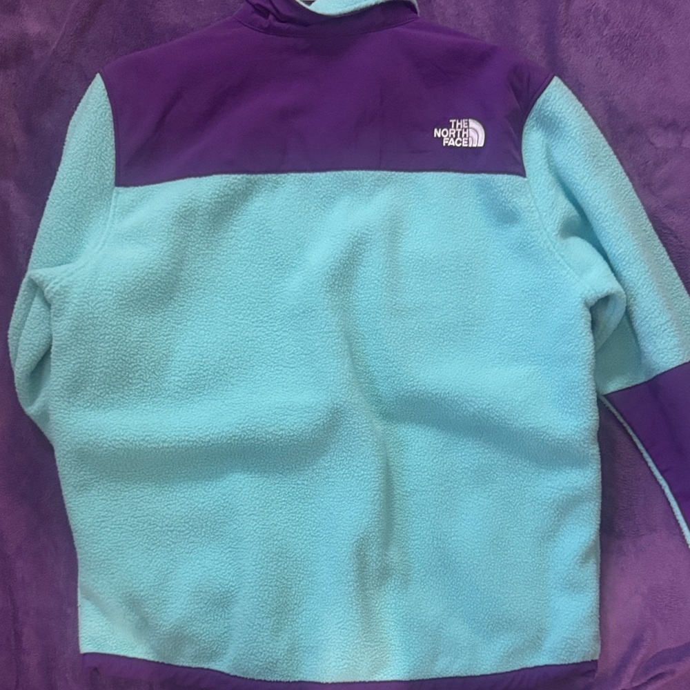 The North Face Purple and Teal Fleece Jacket - Picture 6 of 7